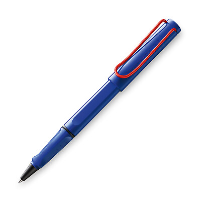 #ad Lamy Safari Rollerball Pen in Blue with Red Clip 2022 Special Edition NEW $24.95