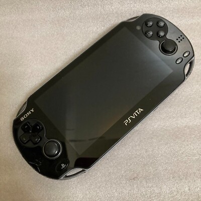 #ad PS Vita PCH 1000 1100 Sony PlayStation Crystal Black Game Console JP $94.05