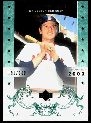 #ad Carlton Fisk 2005 Upper Deck Hall of Fame Green #12 # 200 $9.99