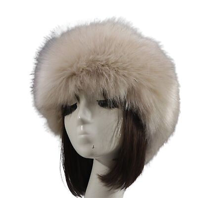 #ad Women Hat Solid Color Fashion Appearance Pure Color Furry Hat Headwear $17.60