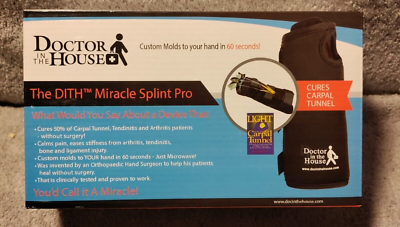 #ad Doctor In The House RIGHT HAND The DITH Miracle Splint Pro Carpal Tunnel $15.99