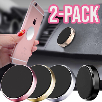 #ad 2 Pack Magnetic Car Mount Universal Phone Holder Universal Stick On Dashboard $3.99