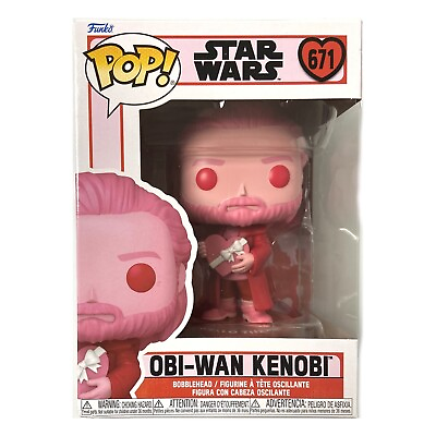 #ad Funko Star Wars POP Valentine 2024 Obi Wan Kenobi Vinyl Figure NEW IN STOCK $17.99