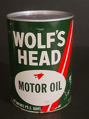 #ad FULL SEALED CAN Wolf#x27;s Head Motor Oil Quart SAE 20 20W B $45.00