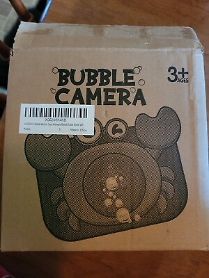 #ad Aqueenly Bubble Camera...automatic Musical Bubble Blower $6.49
