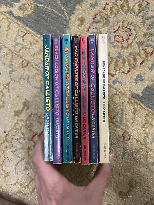 #ad Jandar of Callisto by Lin Carter Series of 7 Paperback Books 1st Print $21.23
