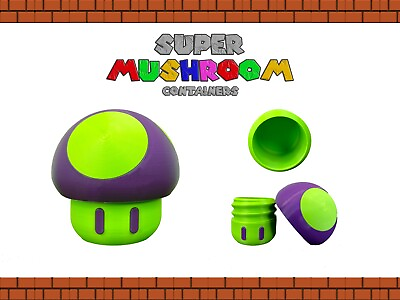 #ad Super Mushroom Container Super Mario Inspired Nintendo Inspired Toad $15.99