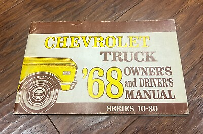#ad Original 1968 Chevrolet Series 10 30 Truck Owner#x27;s and Driver#x27;s Manual $30.00