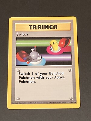 #ad Trainer Pokemon Card Switch 1999 Base Set Vintage WOTC $1.99