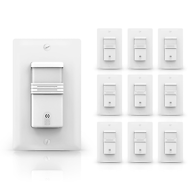 #ad 3Way PIR Sensor Light Switch Neutral Wire Required In Wall Occupancy Motion Ac $155.99