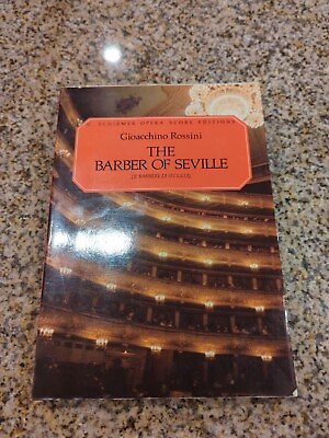 #ad Vtg The Barber Of Seville Music Opera Score Book Gioacchino Rossini 1962 $7.99