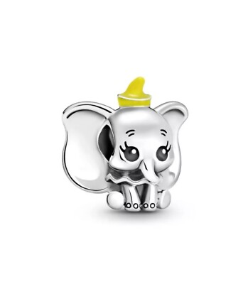 #ad New 100% Authentic PANDORA 925 Ale Silver Disney Dumbo Charm Pendant 799392C01 $25.99