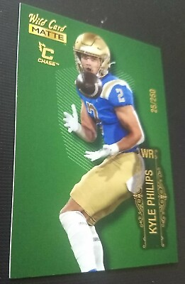 #ad Kyle Philips 2022 Wild Card Matte #MB 77 Green RC 25 250 UCLA Titans Hot $9.99
