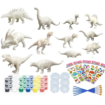 #ad Kids Republic 56 Pcs 3D DIY Crafts and Arts Dinosaur Painting Kit Dinosaurs To $25.49