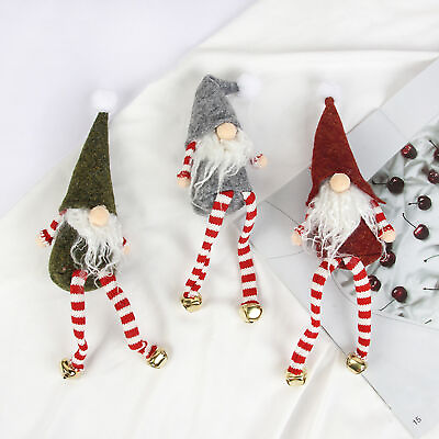 #ad Santa Claus Doll Novel Decorative Decorative Faceless Santa Claus Doll Fabric $9.05
