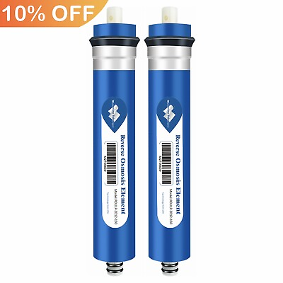 #ad 2 Pack 50 75 100 150GPD RO Membrane Reverse Osmosis System Water Purifier Filter $10.79