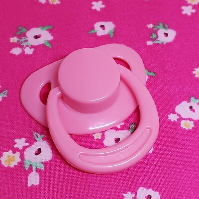 #ad Baby Doll MAGNETIC PACIFIER Pink Doll Binky Accessory Replacement Reborn $7.99