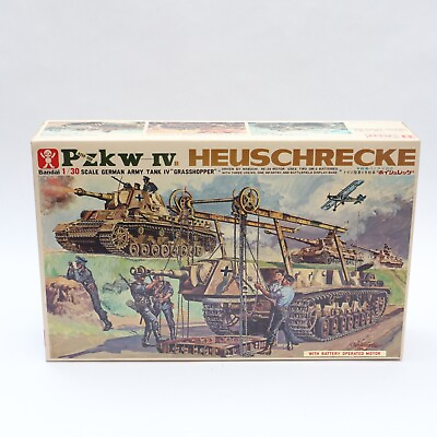 #ad Bandai Pzkw IV Heuschrecke German Army Tank IV Grasshopper Model Kit 1 30 NOB $99.99