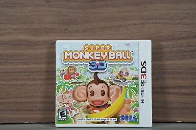 #ad Super Monkey Ball: 3D Nintendo 3DS 2011 Complete Tested $21.99