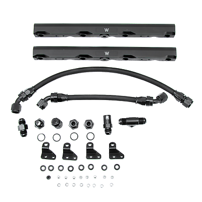 #ad Black Fuel Rails Kit For 146202B LSXR 102MM Intake Manifold C6 Corvette LS7 $99.00