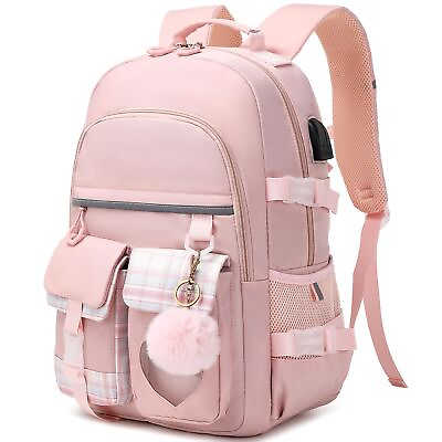 #ad School Backpack for Girls School Bag Kids Elementary College Backpacks Bookba... $48.47