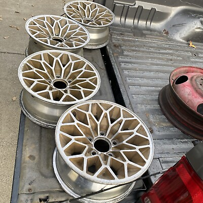 #ad Trans Am Snow Flake Wheels. Pontiac Aluminum 15x7 Rims. $500.00