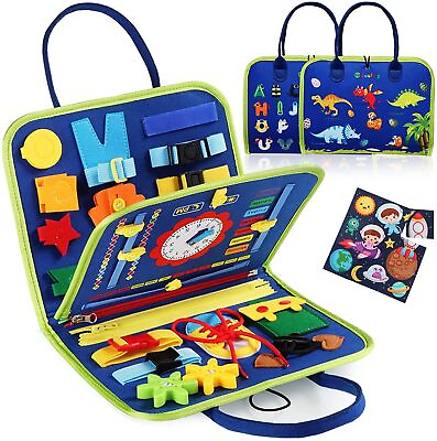 #ad Toddler Busy Board Busy Sensory Educational Learn Toys Travel Toys Children Toys $20.99
