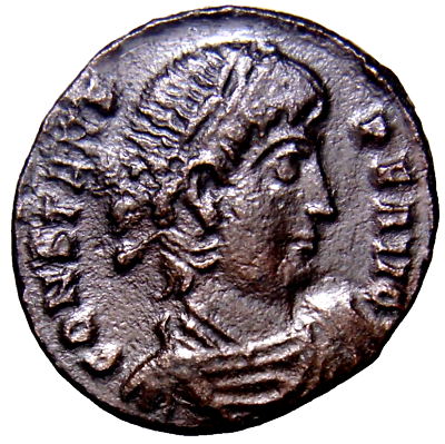 #ad Constans Æ Nummus. Thessalonica AD 340 350 Two Victories l Roman Coin wCOA $48.14