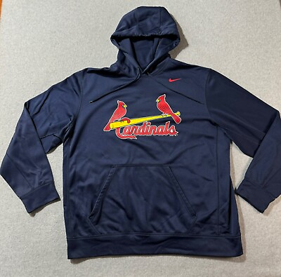 #ad Nike Hoodie Cardinals St Louis Mens XXL Pullover Baseball MLB Jacket Logo Sports $25.00
