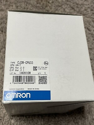 #ad ONE New Omron CJ2M CPU33 PLC CPU Unit $353.00