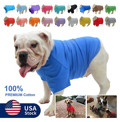 #ad Pet Clothing Dog Costumes Basic Blank T Shirt Tee Shirts for Large Small Dogs $8.99