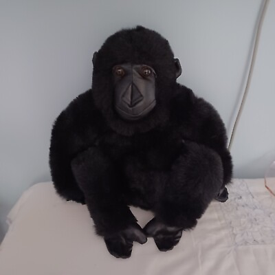 #ad Gorilla by Kids Of America Corp Stuffed Plush Black Animal Toy 16quot; Tall Sitting $19.95