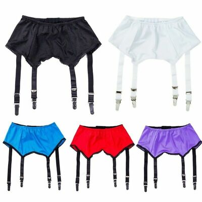#ad Alacki Women#x27;s Multicolor Sexy High Waist Garter Belt 6 Straps Suspender S 3XL $12.49