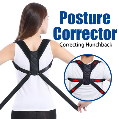 #ad Posture Corrector Adjustable for Women Men Teen Posture Correction Back Brace $15.97