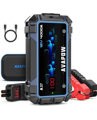 #ad AVAPOW Car Battery Jump Starter 4000A Peak12V Portable Jumpstart Box $149.99