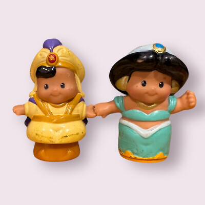 #ad Little People Disney Princess Jasmine amp; Aladdin Figures Fisher Price Set $7.46