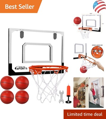 #ad Indoor Mini Hoop Set for Kids 17quot; x 12.5quot; Complete Accessories Great Gift $59.99