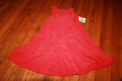 #ad Osh Kosh 5 toddler jumper dress red nwt msrp $38.00 $14.99