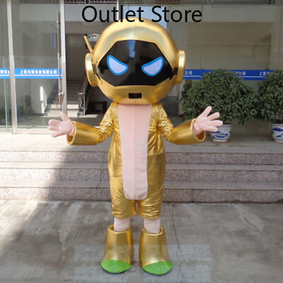 #ad Halloween Cartoon Smart Robot Cosplay Mascot Costume Party Xmas Outfit Carnival $305.39