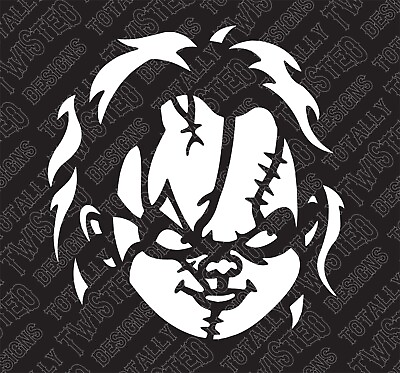 #ad Chucky Childs Play vinyl decal sticker Car Truck Horror Scary Jason Freddy $10.99