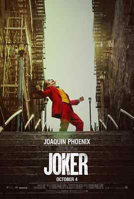 #ad 2019 Joker Original Movie Poster Double Sided Rolled Joaquin Phoenix. 27x40 $65.00