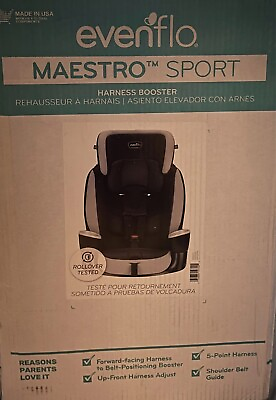 Evenflo Maestro Sport Harness Booster Car Seat Granite $74.99