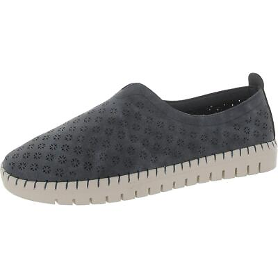#ad Easy Street Womens Marlo Navy Slip On Loafers Shoes 8 Wide CDW BHFO 4894 $20.99