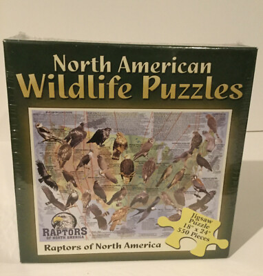 #ad North American Wildlife Puzzle 550pcs. NEW Raptors of North America $29.99