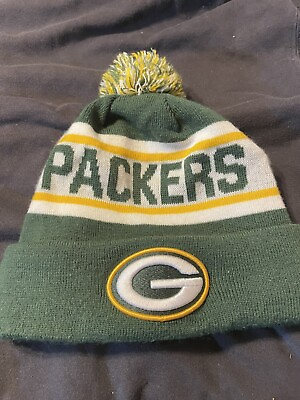 #ad Green Bay Packers New Era Men#x27;s Green Cheer Cuffed Knit Beanie Hat $9.77