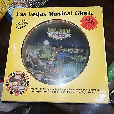 #ad Las Vegas Novelty Vintage Collector Musical Clock Tony Sacca CD RETIRED NEW $21.99