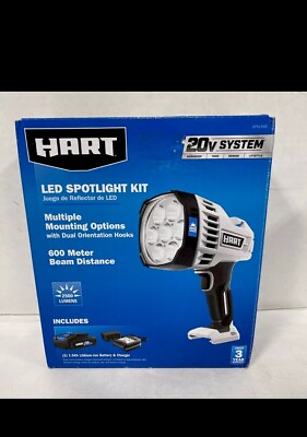 #ad HART 20 Volt Cordless Portable LED Spot Light HPHL66 2500 Lumens $65.00