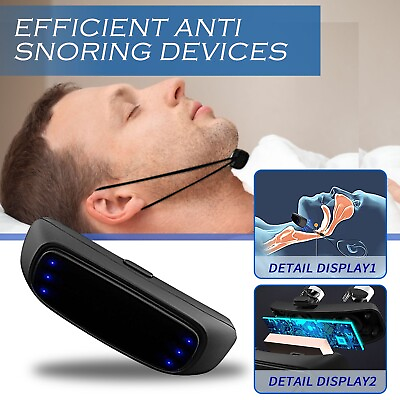 #ad 2024 New Anti Snoring Device Micro Electric Noise Sleep Stop Snore Aid Stopper $10.99