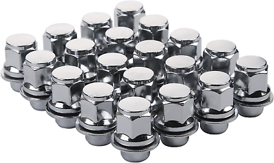 #ad Set of 20Pcs 12X1.5Mm Hex 13 16#x27;#x27; 21Mm Chrome Mag Style Lug Nuts with Washer C $43.99
