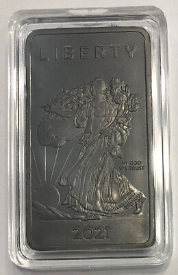 #ad 1 TROY OUNCE OZ .999 Pure Niobium Nb Metal Walking Liberty Eagle Bars bullion $39.95